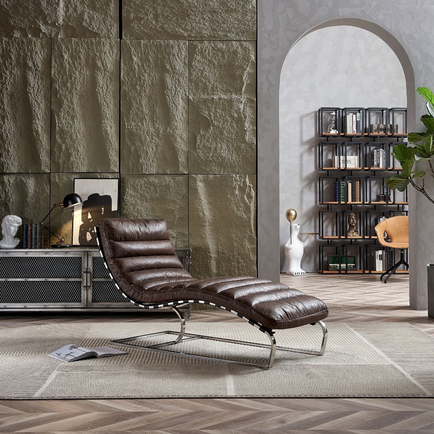 Elms Chaise Lounge Chair - Image 10