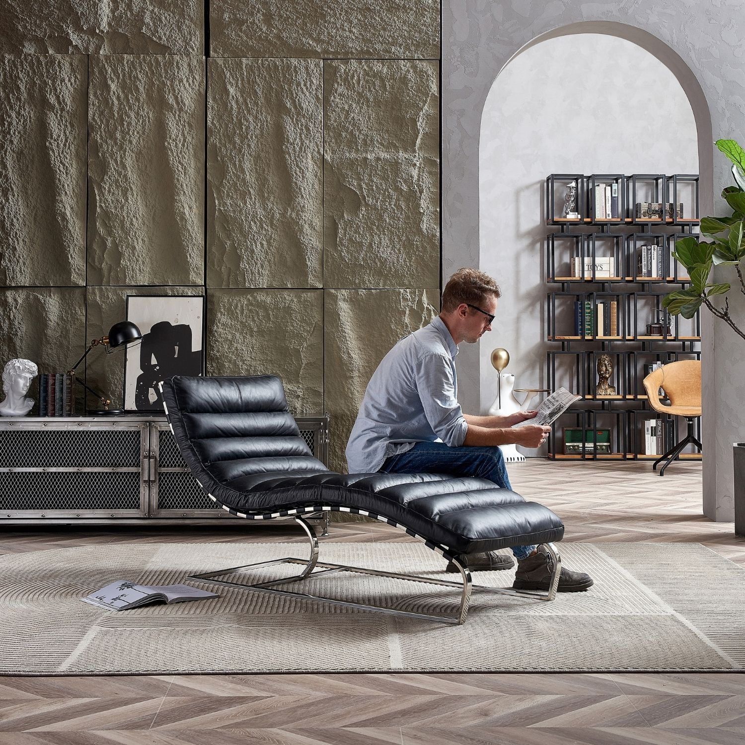 Elms Chaise Lounge Chair - Image 18