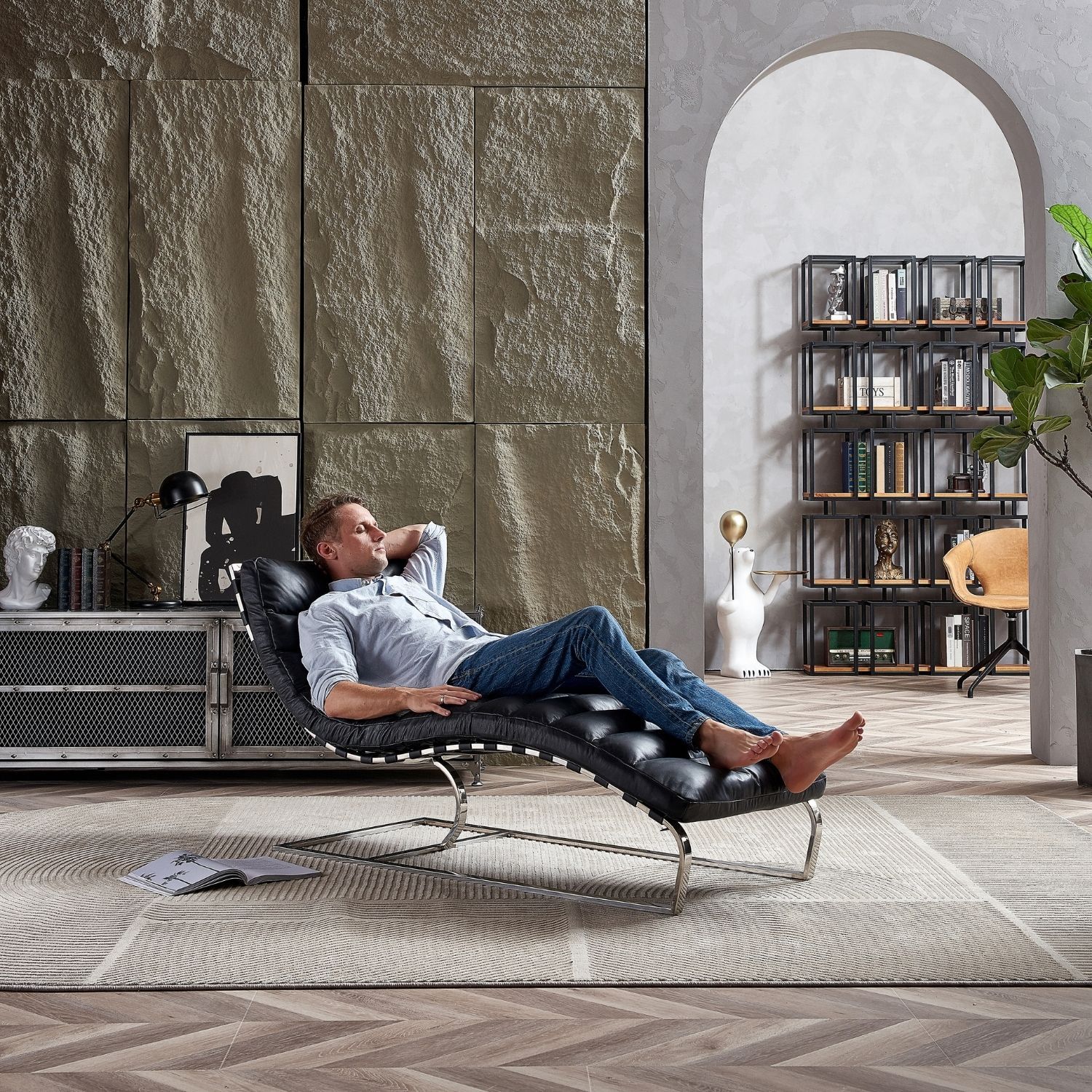 Elms Chaise Lounge Chair - Image 26