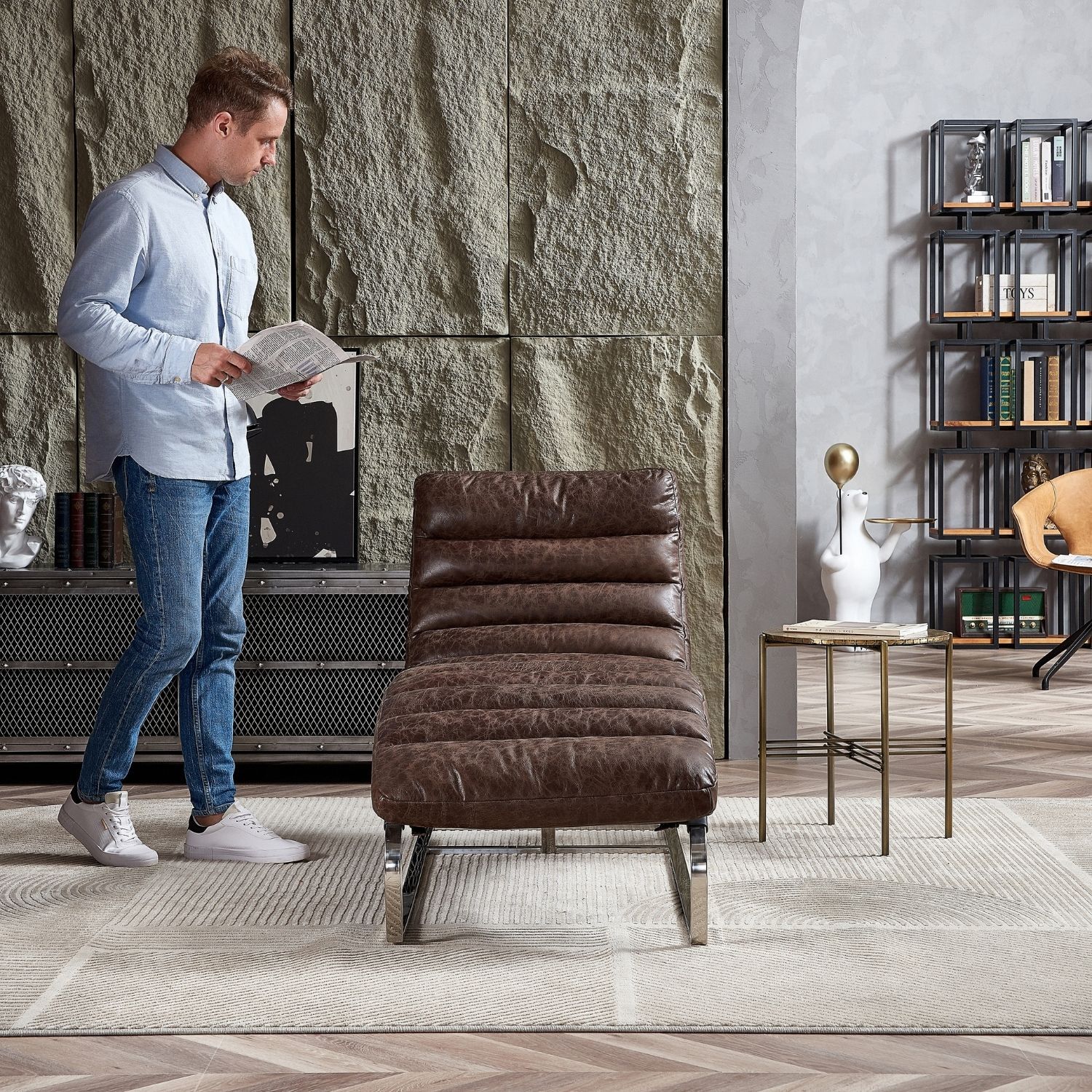 Elms Chaise Lounge Chair - Image 6