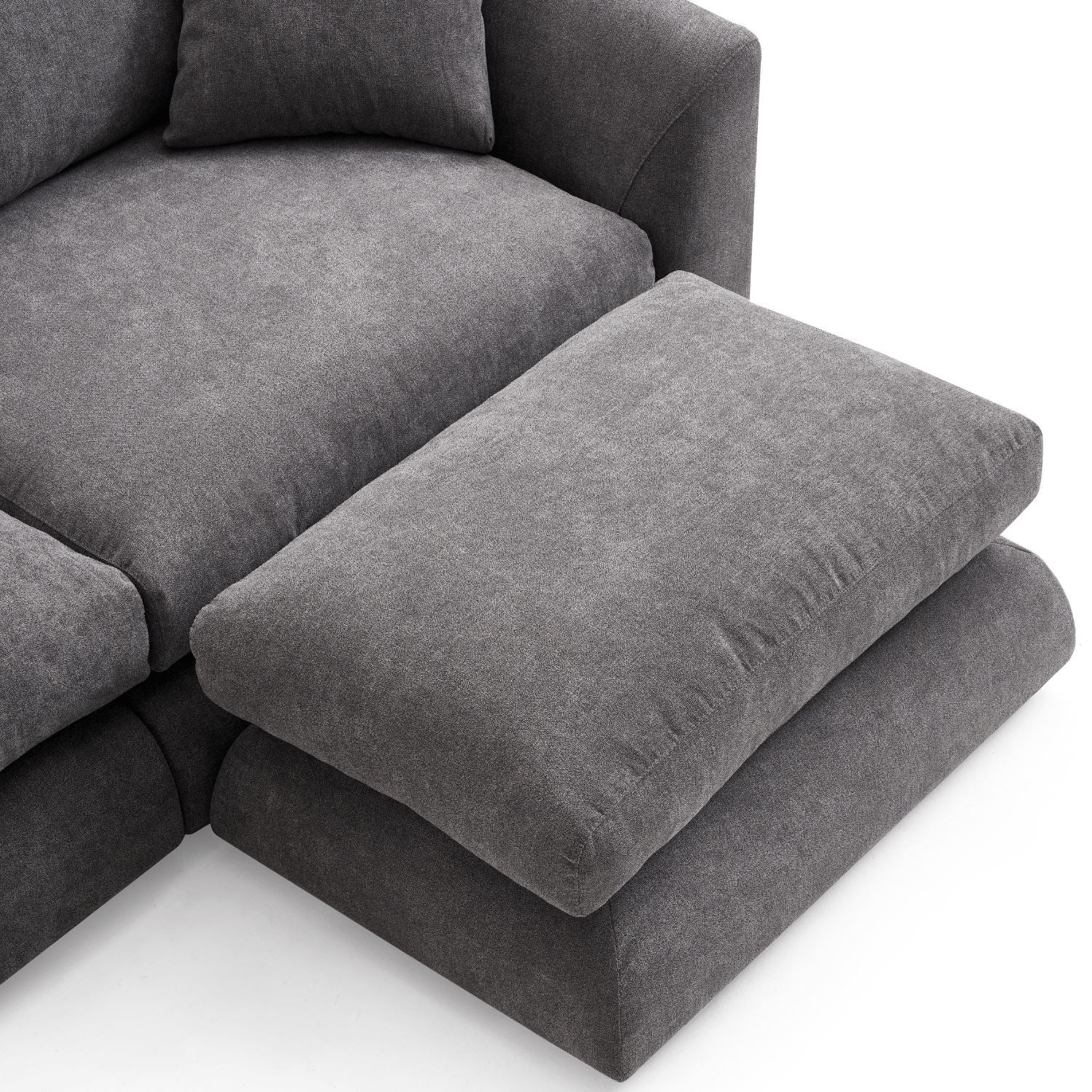 Feathers Sofa + Ottoman - Image 15