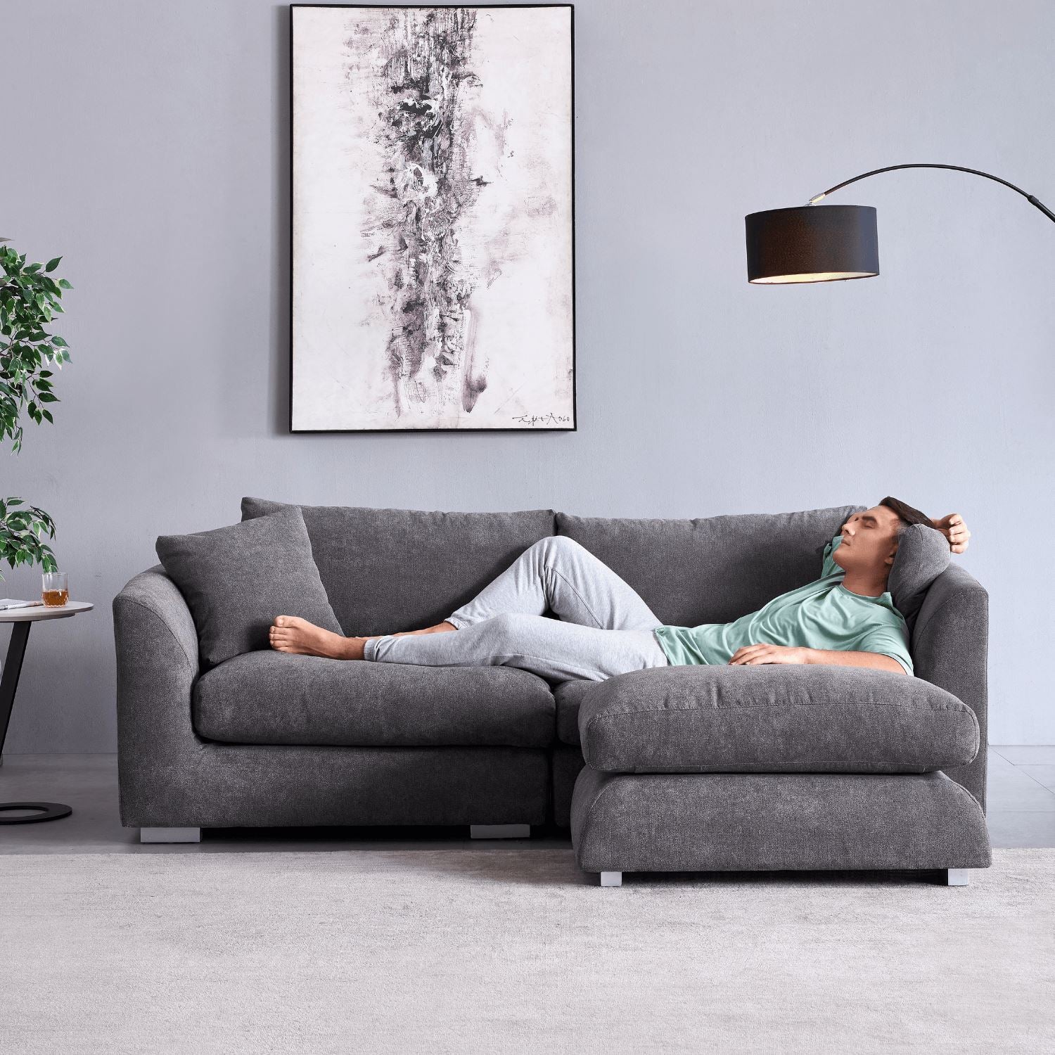 Feathers Sofa + Ottoman - Image 16