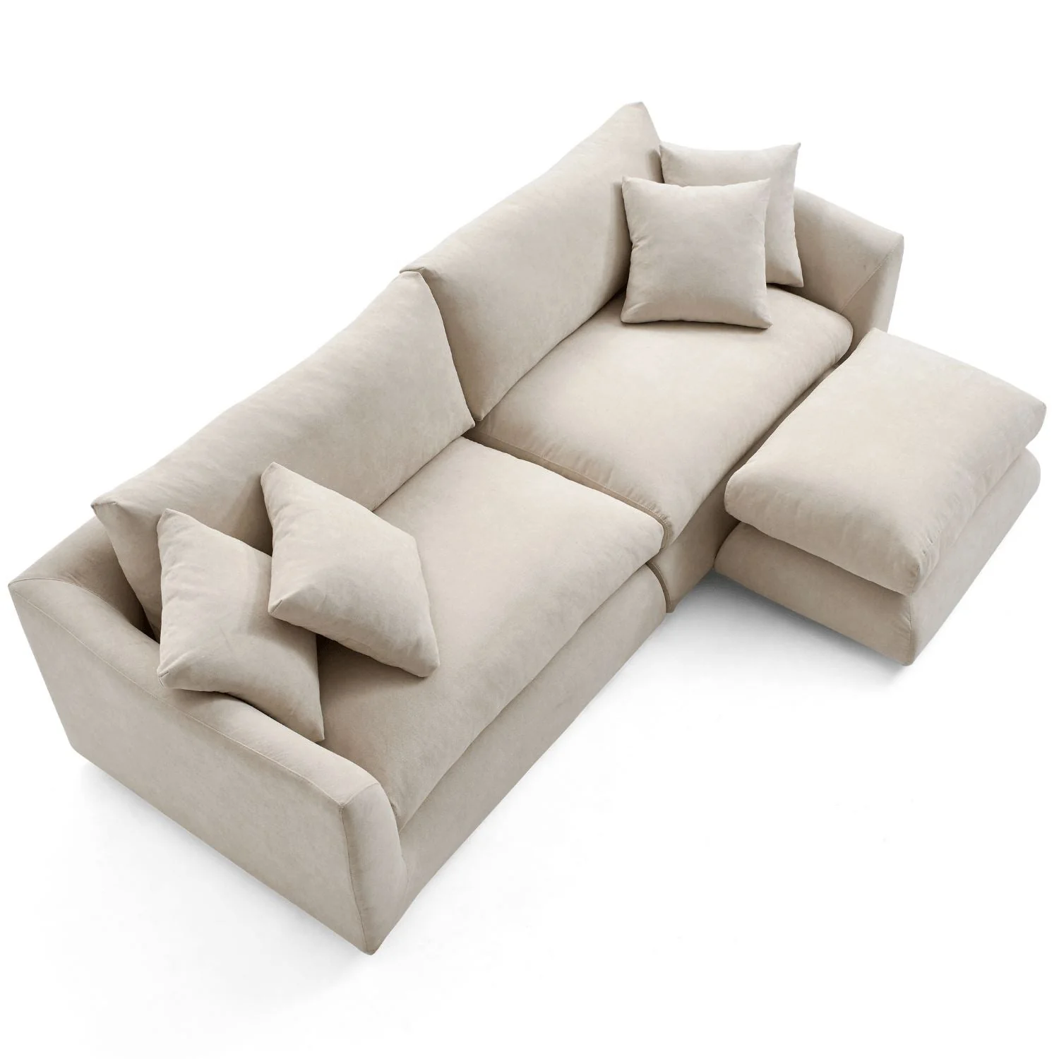 Feathers Sofa + Ottoman - Image 24