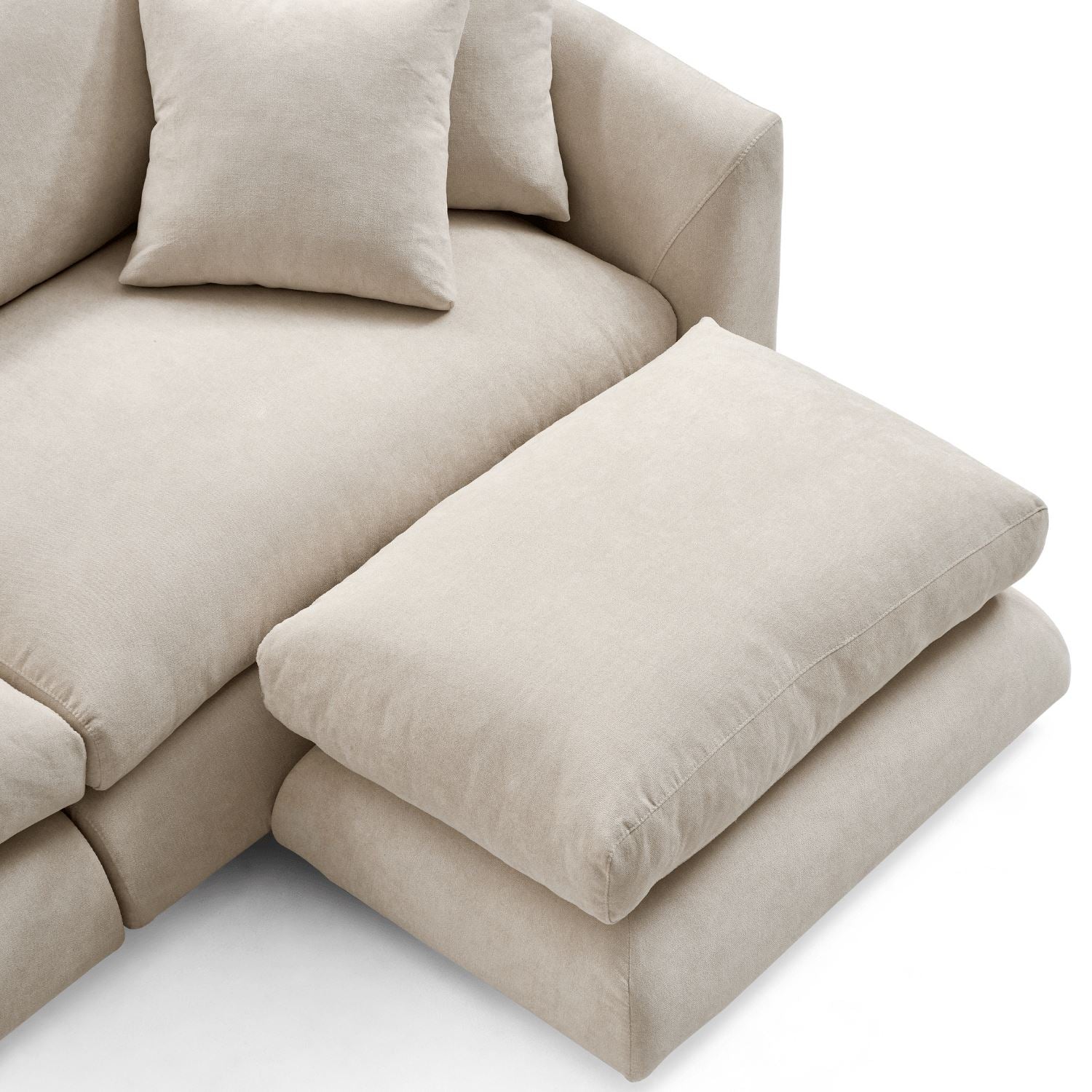 Feathers Sofa + Ottoman - Image 25