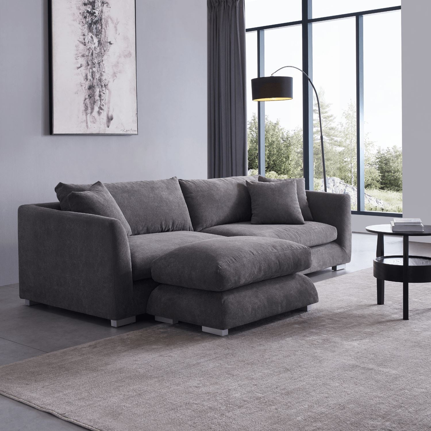 Feathers Sofa + Ottoman - Image 38