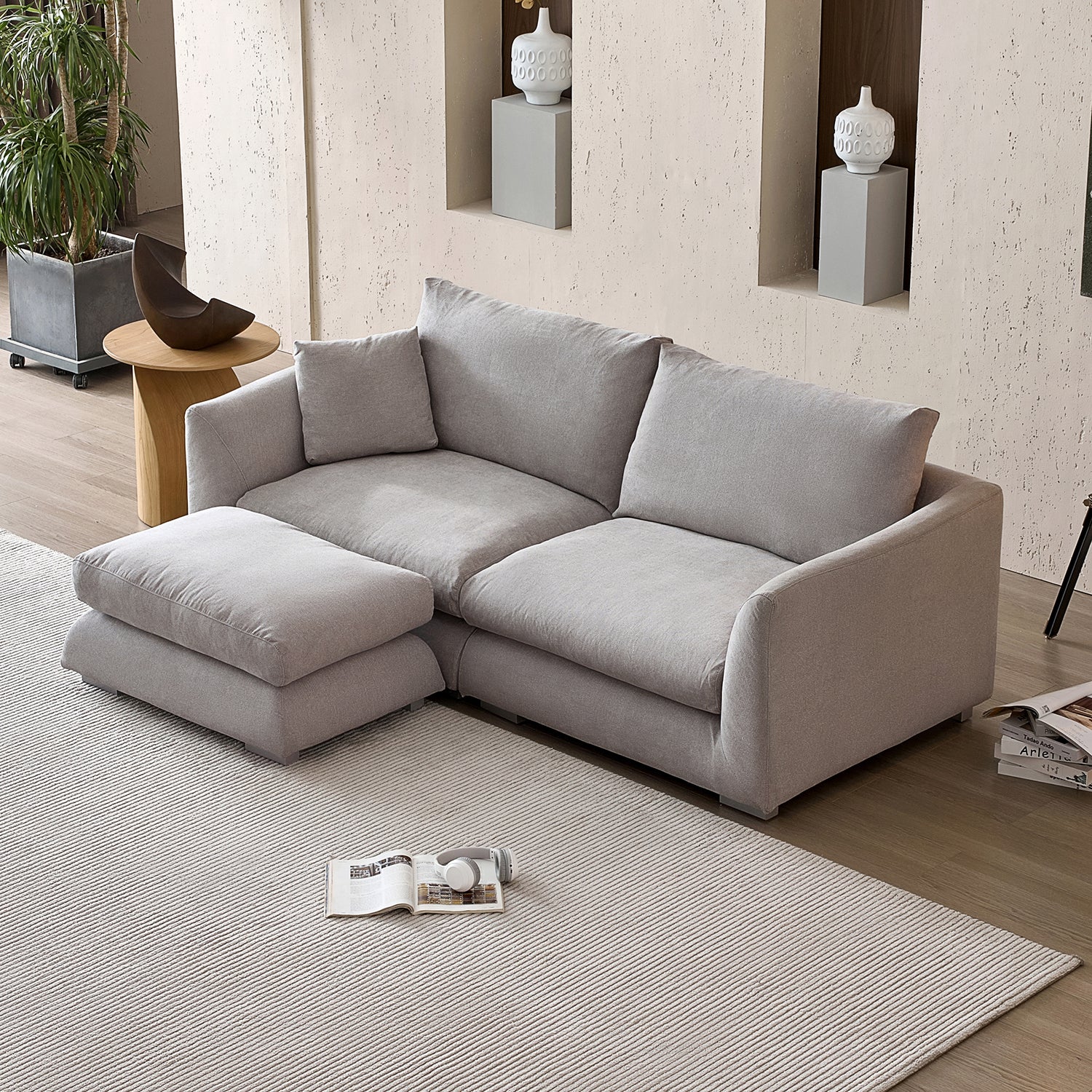 Feathers Sofa + Ottoman - Image 50