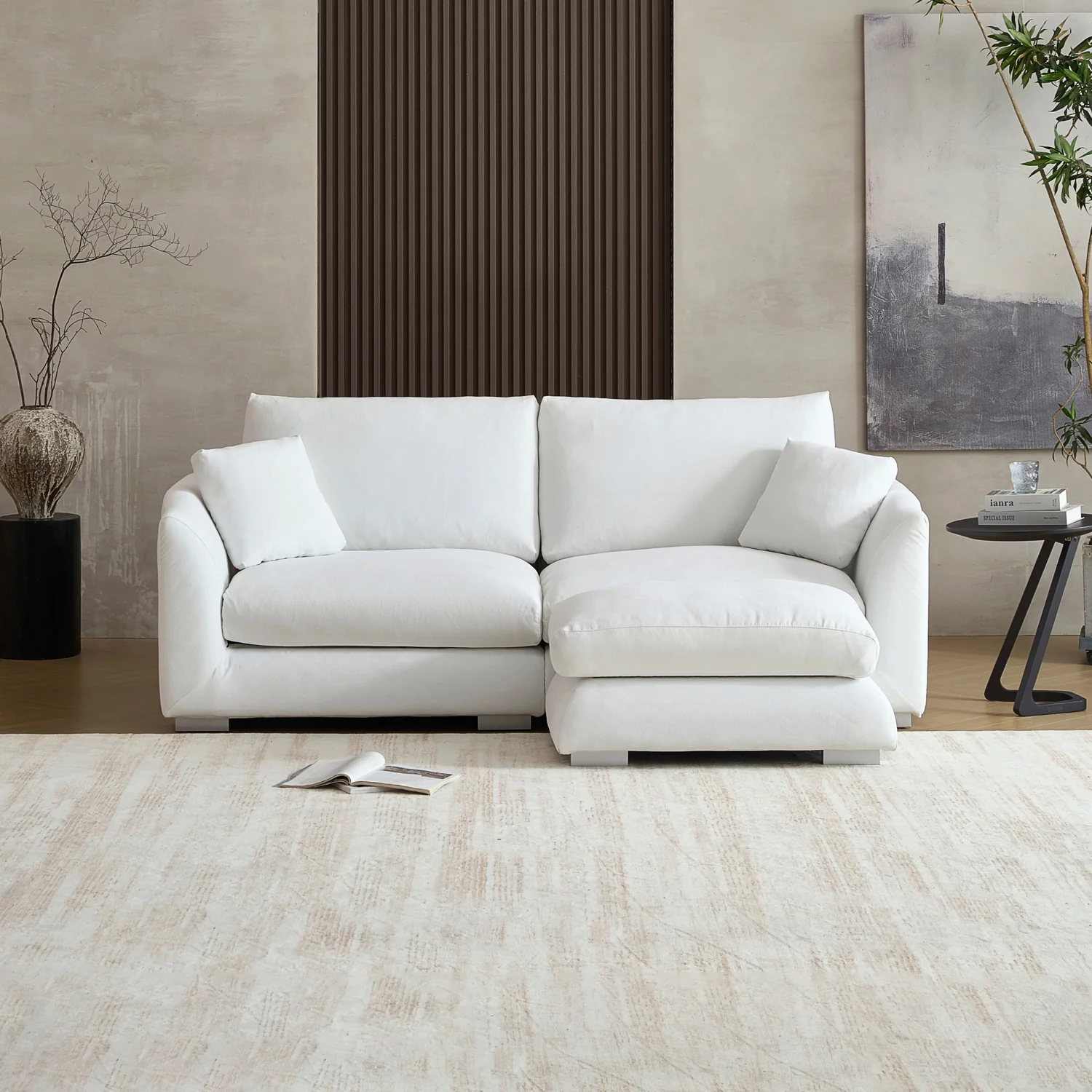 Feathers Sofa + Ottoman - Image 58