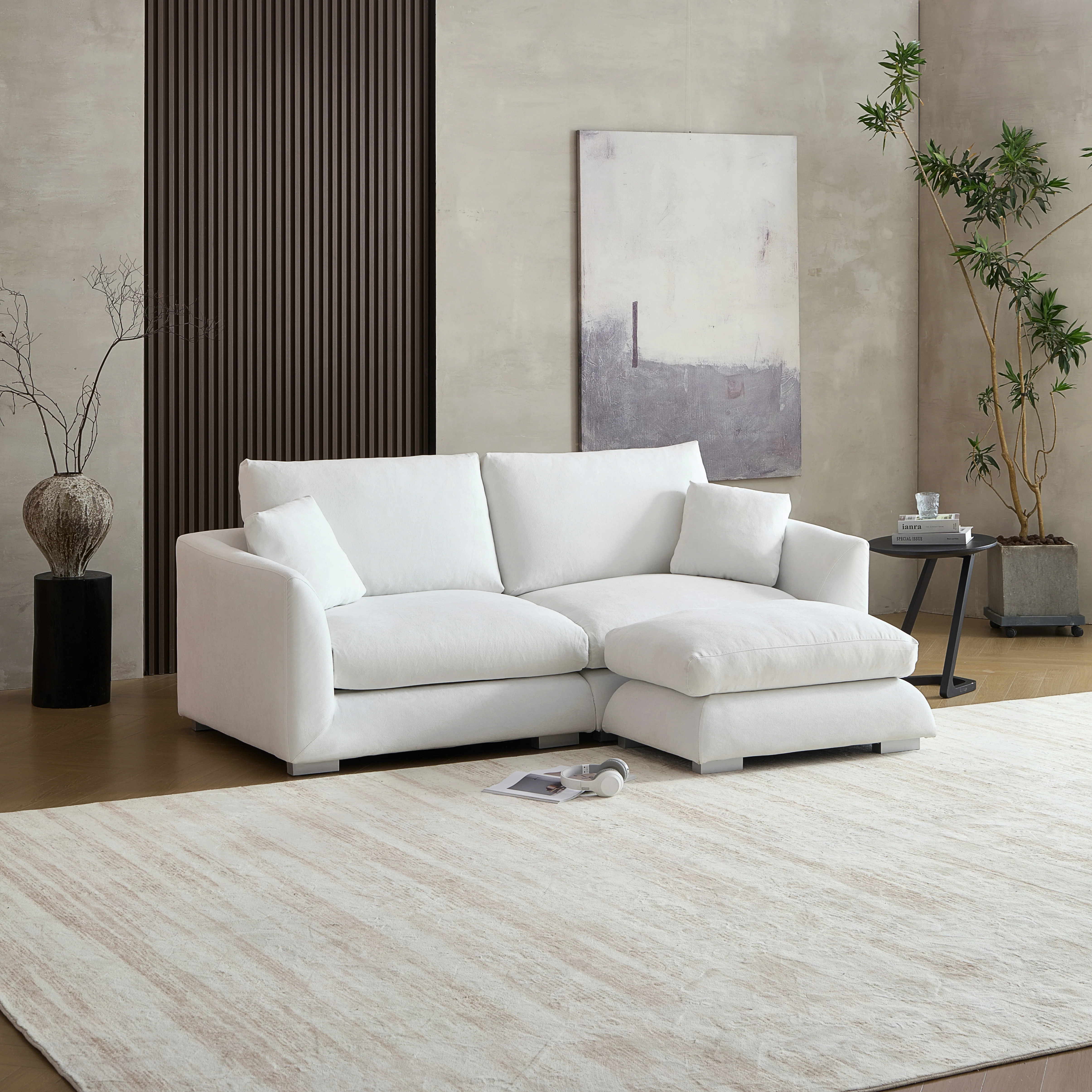 Feathers Sofa + Ottoman - Image 67