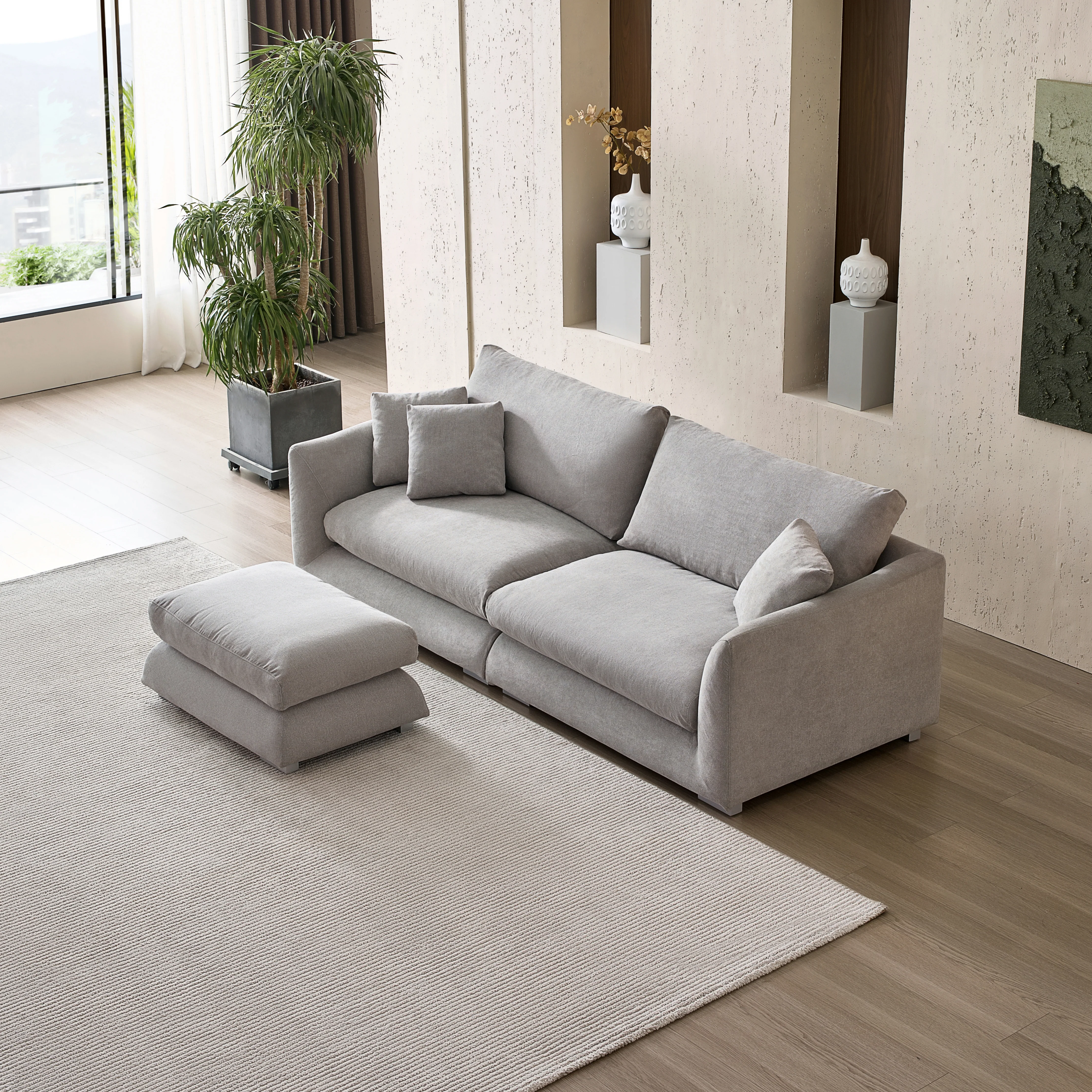 Feathers Sofa + Ottoman - Image 78