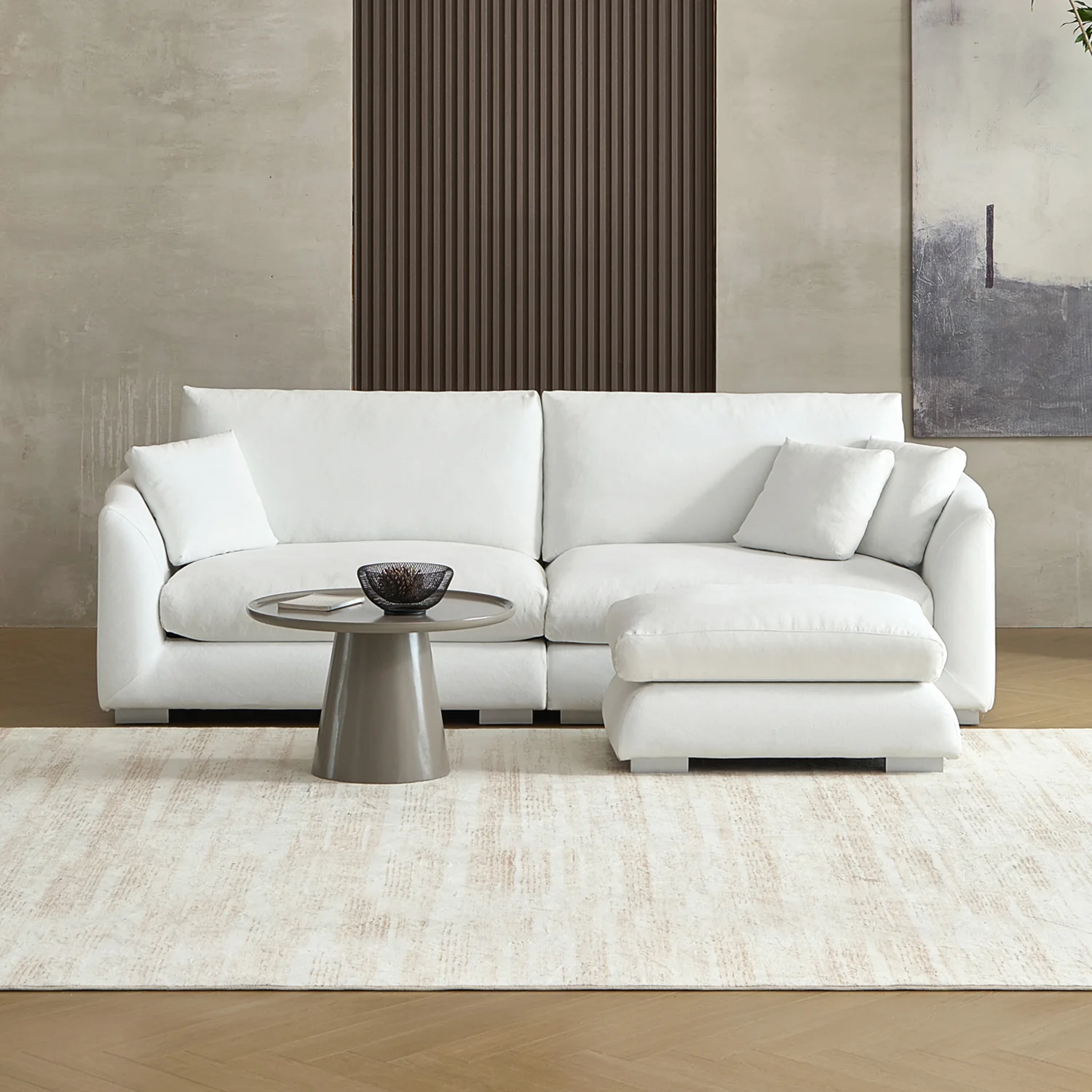 Feathers Sofa + Ottoman - Image 86