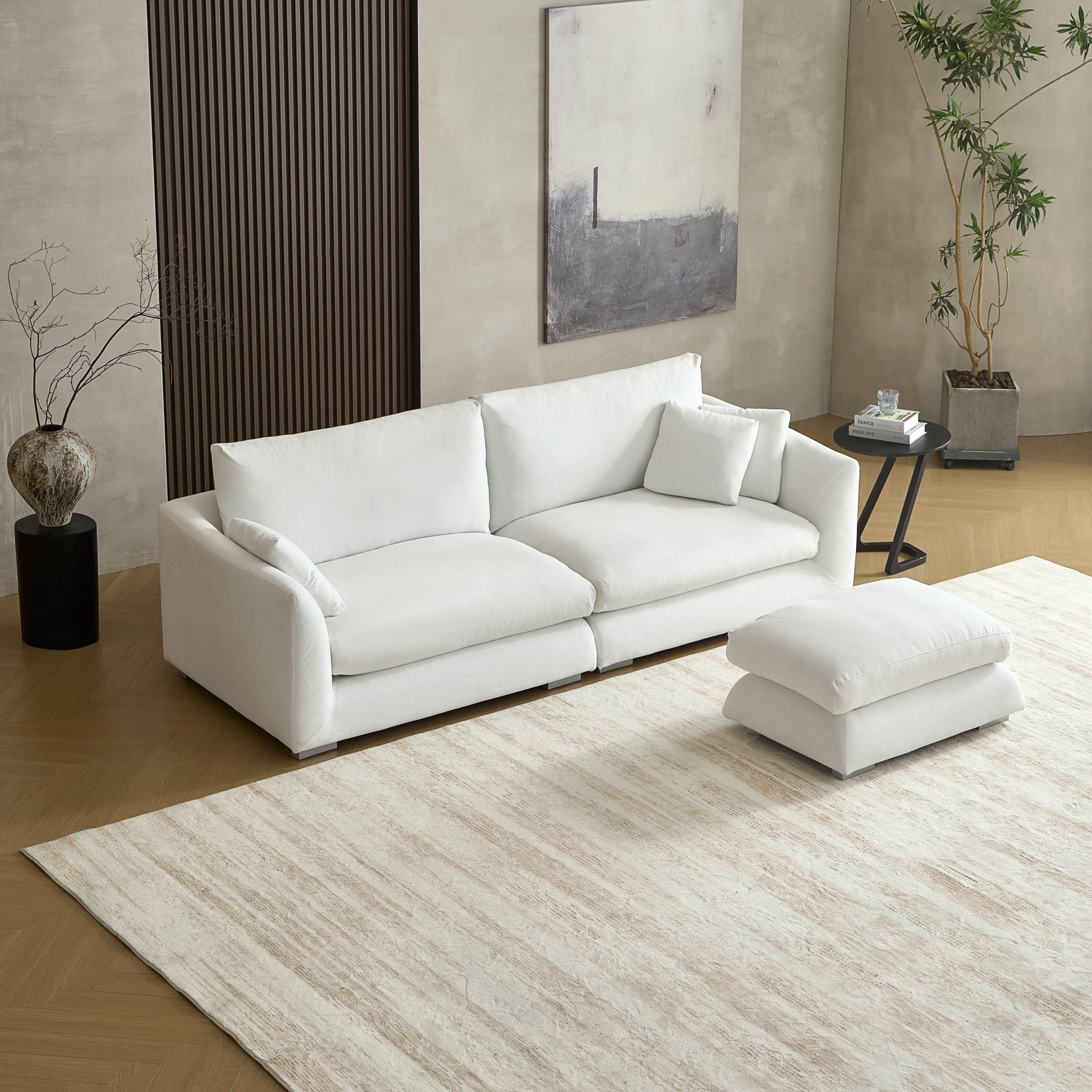 Feathers Sofa + Ottoman - Image 92