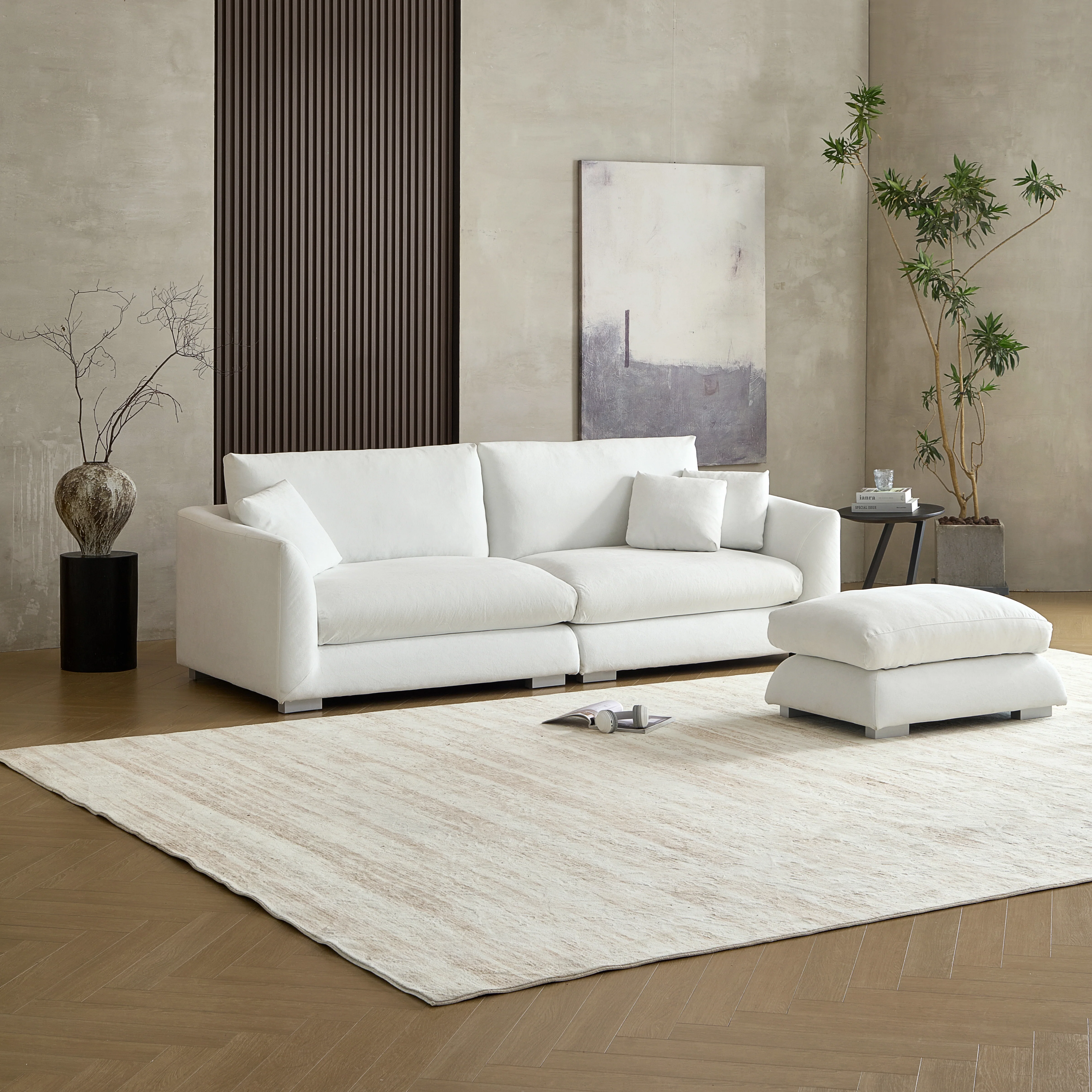 Feathers Sofa + Ottoman - Image 95