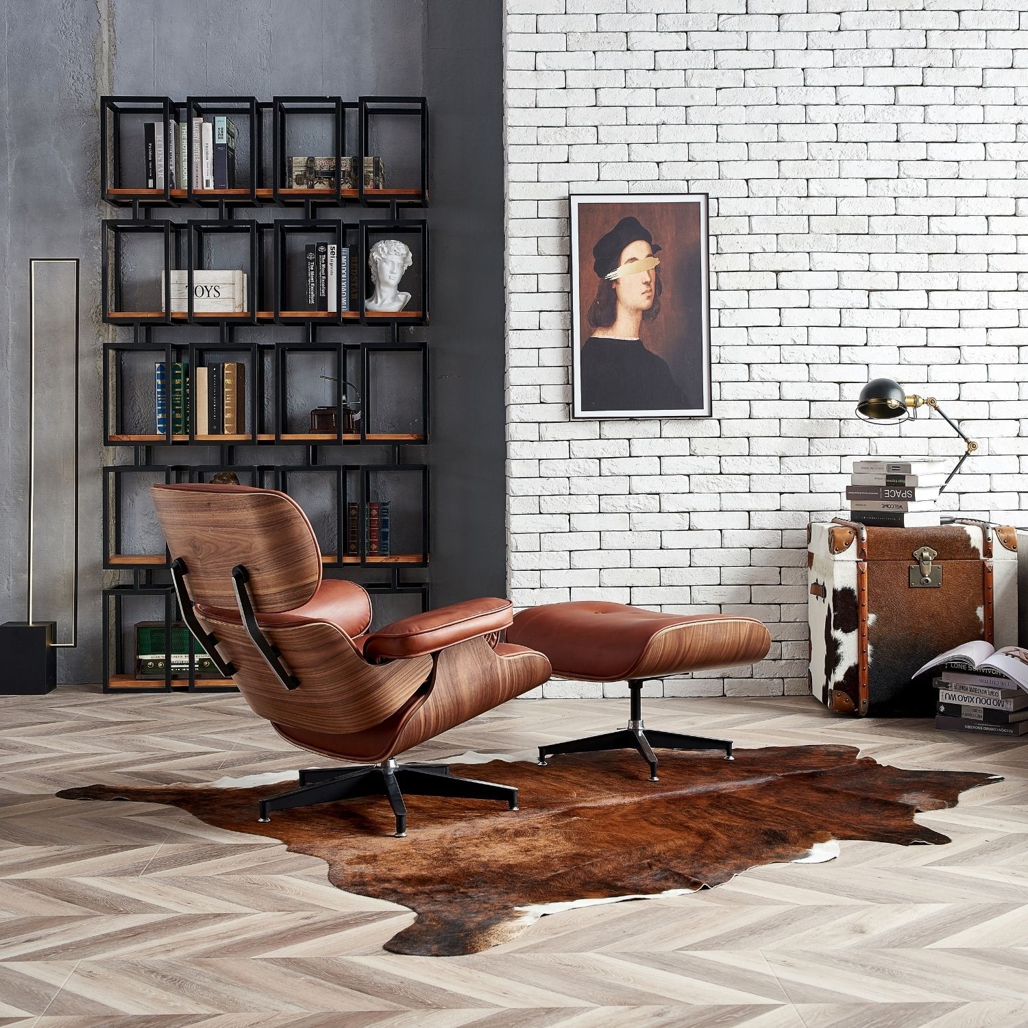 Hadley Lounge Chair with Ottoman - Image 14