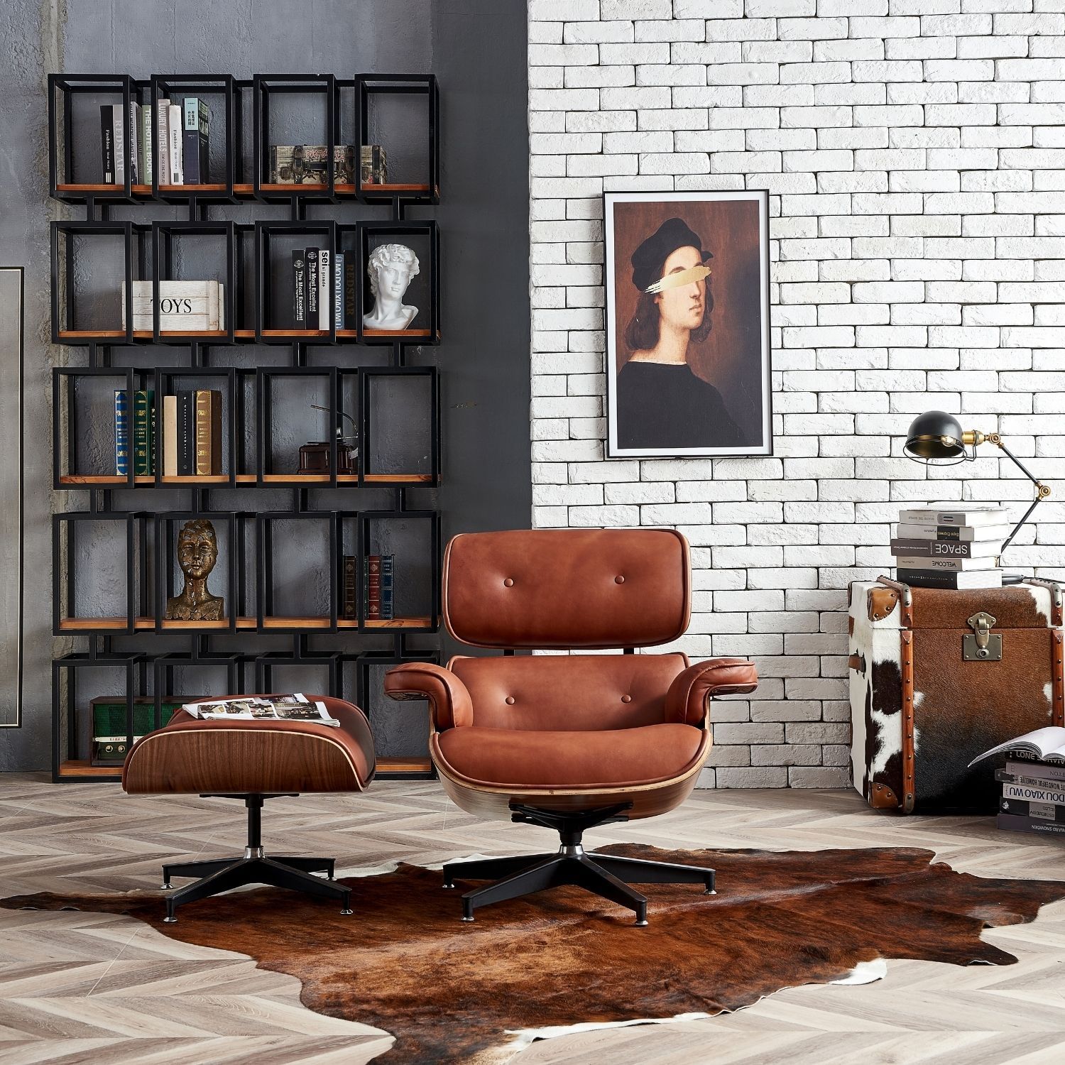 Hadley Lounge Chair with Ottoman - Image 18