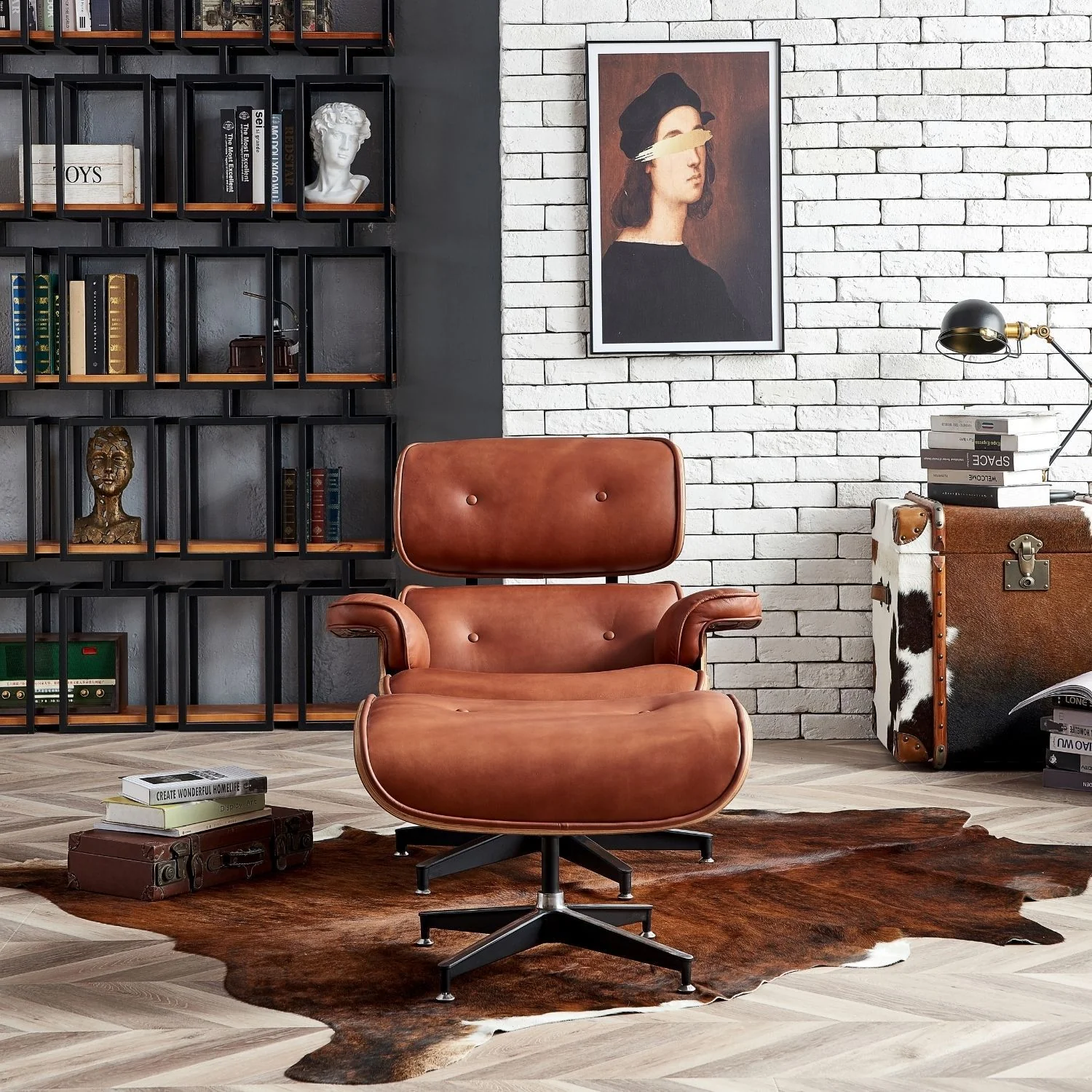 Hadley Lounge Chair with Ottoman - Image 5