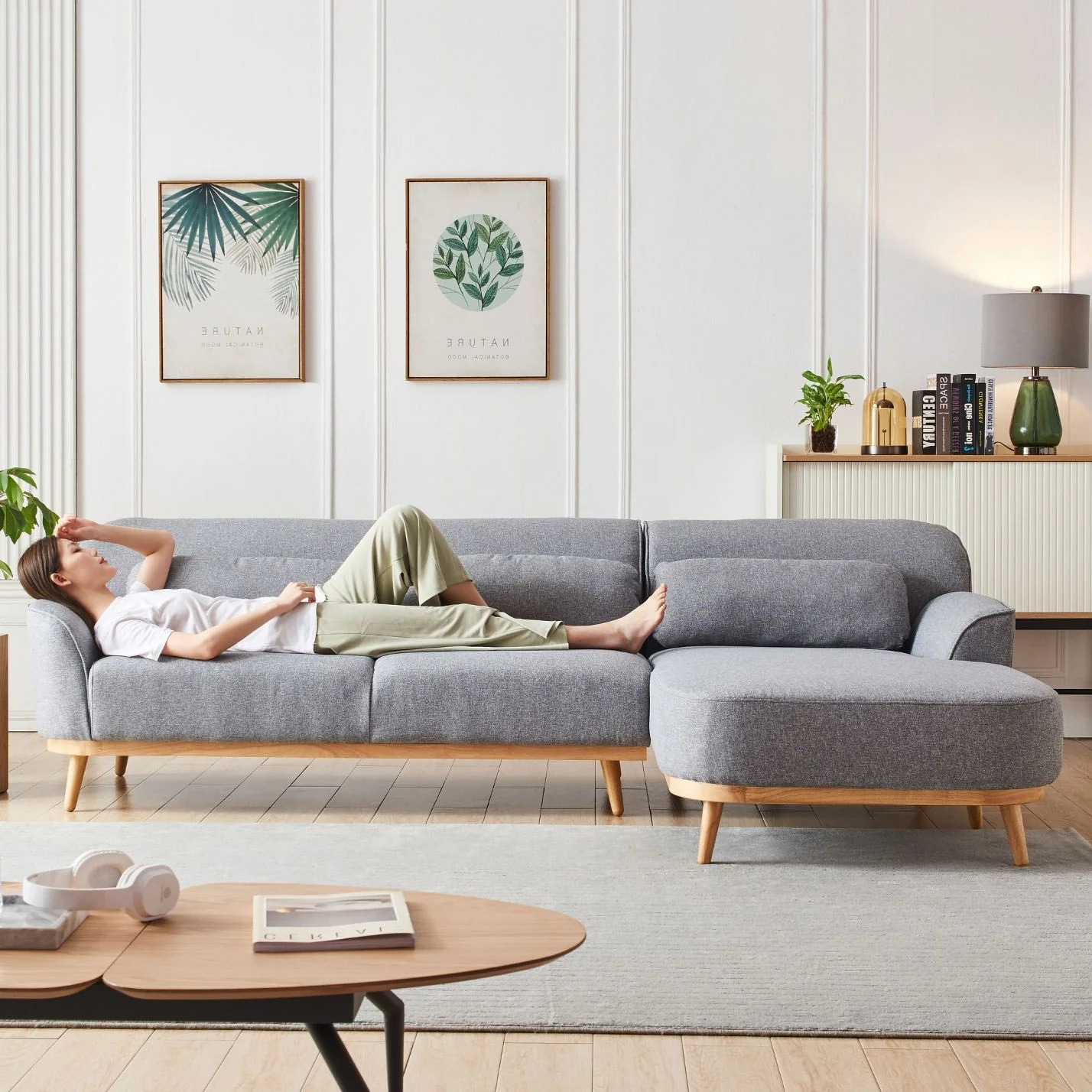 Solid Wood Sectional - Image 30