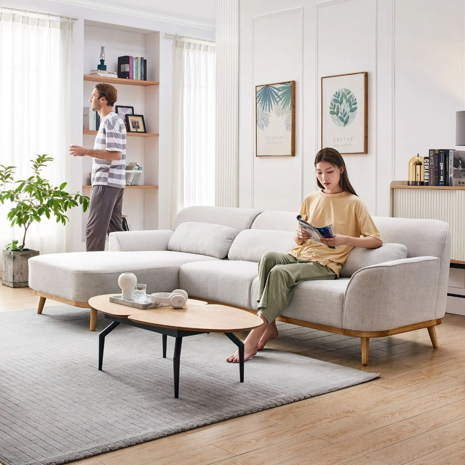 Solid Wood Sectional - Image 37