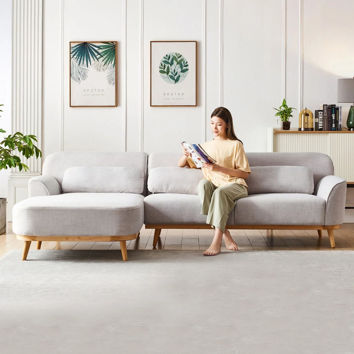 Solid Wood Sectional - Image 40