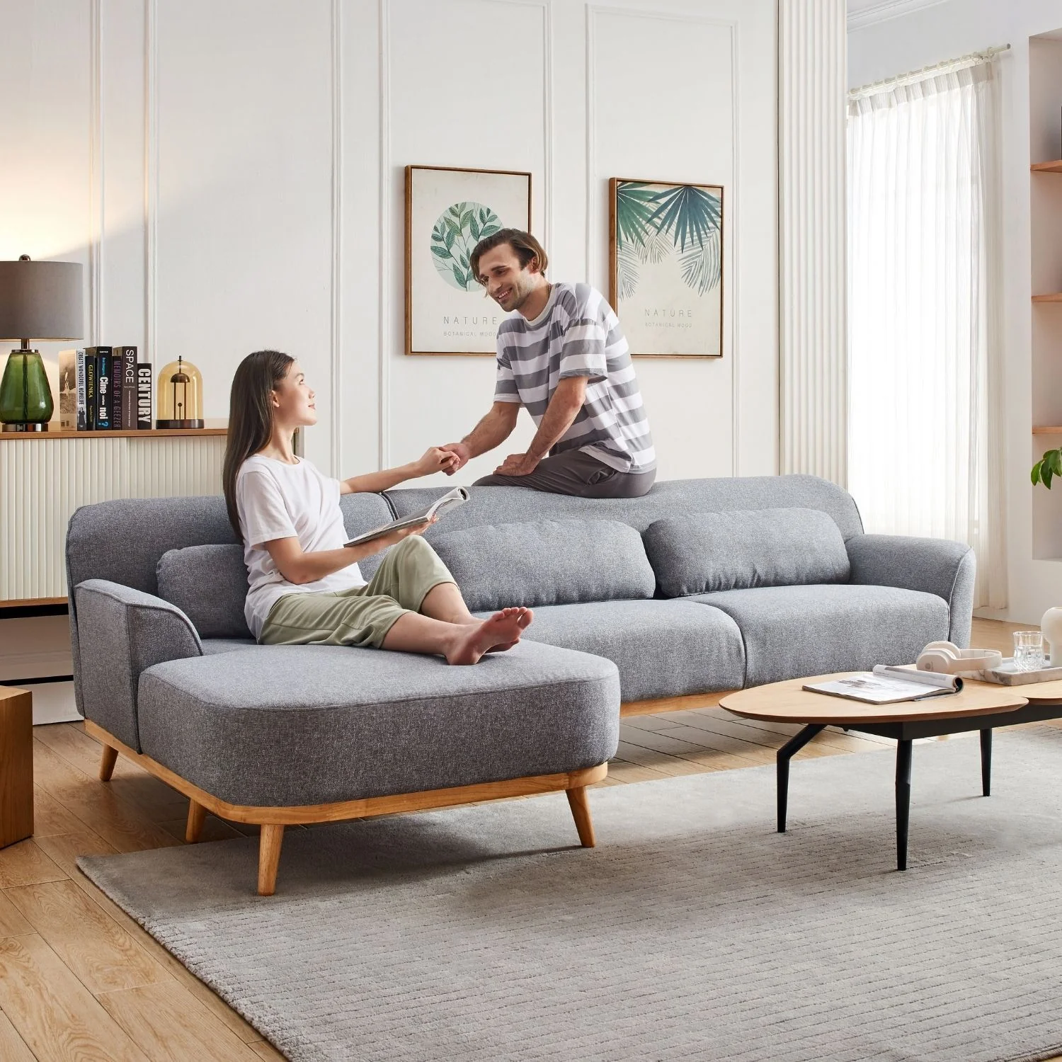 Solid Wood Sectional - Image 59